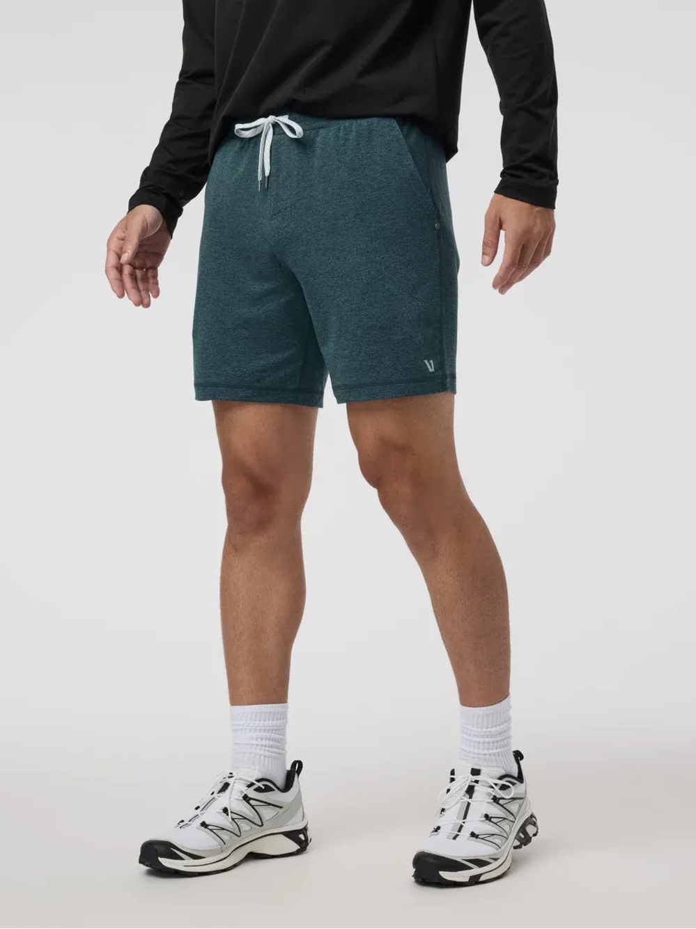 VUORI | Men's Ponto Shorts Deep Sea Heather Size Large